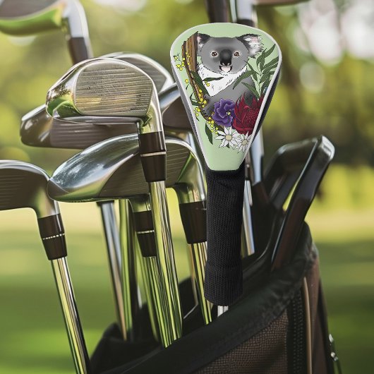 Koala Bear Green Golf Headcover