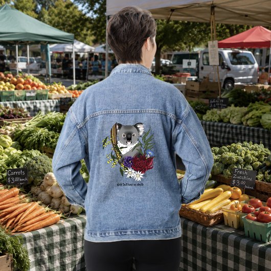 Koala Bear Green Jeansjacke