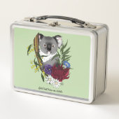 Koala Bear Green Metall Brotdose (Vorderseite)