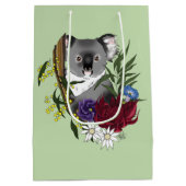 Koala Bear Green Mittlere Geschenktüte (Rückseite)