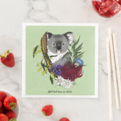 Koala Bear Green Serviette (Beispiel)