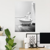 Koala Bear in einer Badewanne Poster (Heimbüro)