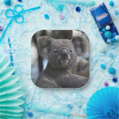 Koala Bear in Tree Pappteller (Party)