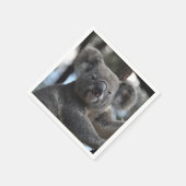 Koala Bear in Tree Serviette (Ecke)