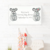 Koala Bear individuelle Babydusche Banner (Insitu)