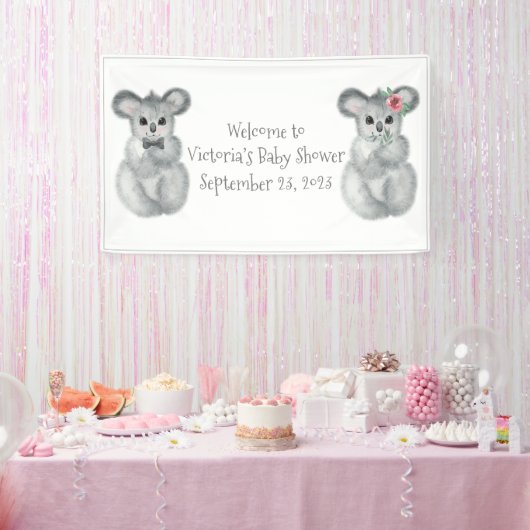 Koala Bear individuelle Babydusche Banner (Party)