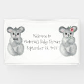 Koala Bear individuelle Babydusche Banner (Horizontal)