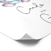 Koala Bear - Karten und Geschenke Babydusche Poster (Ecke)