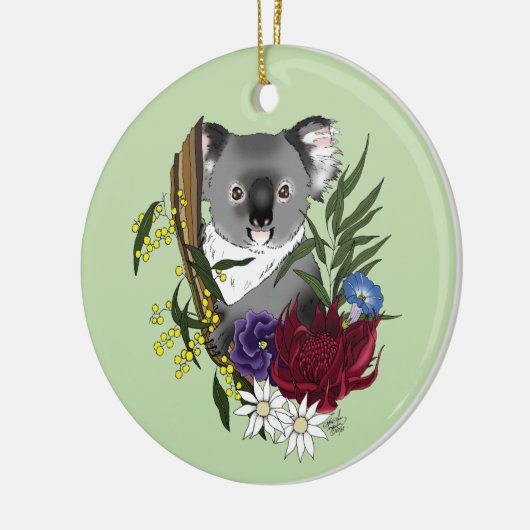 Koala Bear Keramik Ornament (Links)
