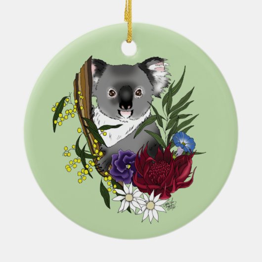 Koala Bear Keramik Ornament (Hinten)