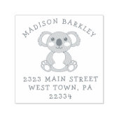 Koala Bear Kids Niedliche Rücksendeadresse Briefma Permastempel (Design)