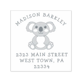 Koala Bear Kids Niedliche Rücksendeadresse Briefma Permastempel
