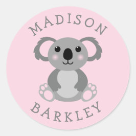 Koala Bear Kid's Niedlicher Umschlag Aufkleber Sti