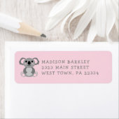 Koala Bear Kid's Niedliches Rücksendeadresse-Label (Insitu)