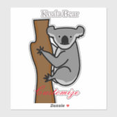 Koala Bear Kletterbaum Thunder_Cove Aufkleber (Blatt)