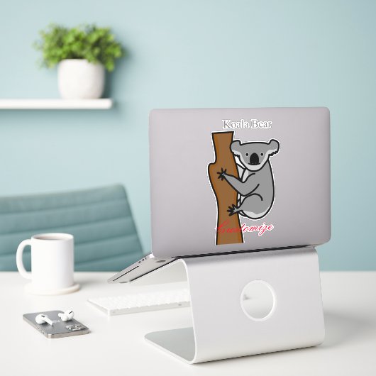 Koala Bear Kletterbaum Thunder_Cove Aufkleber (Laptop auf Schreibtisch)