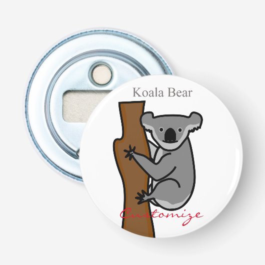 Koala Bear Kletterbaum Thunder_Cove Flaschenöffner (Vorderseite)