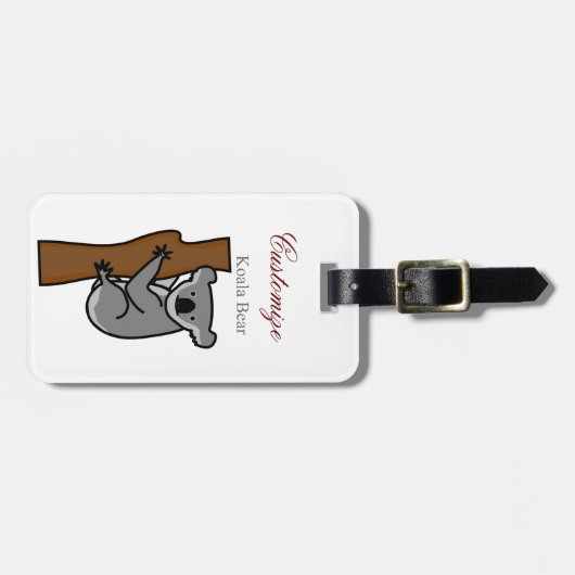 Koala Bear Kletterbaum Thunder_Cove Gepäckanhänger (Vorderseite horizontal)