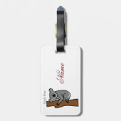 Koala Bear Kletterbaum Thunder_Cove Gepäckanhänger (Rückseite vertikal)