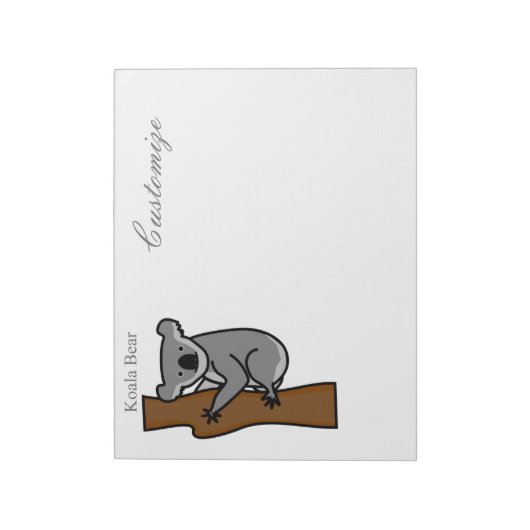 Koala Bear Kletterbaum Thunder_Cove Notizblock (Rotiert)