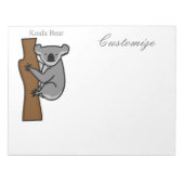 Koala Bear Kletterbaum Thunder_Cove Notizblock (Vorderseite)