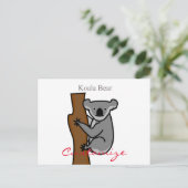 Koala Bear Kletterbaum Thunder_Cove Postkarte (Stehend Vorderseite)