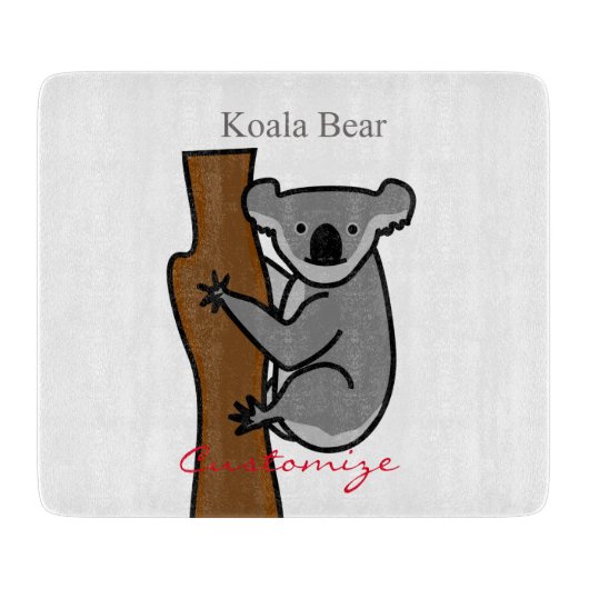 Koala Bear Kletterbaum Thunder_Cove Schneidebrett (Vorderseite)