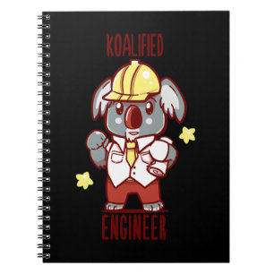Koala Bear Koalified Engineer Koala Animal Pub Koa Notizblock