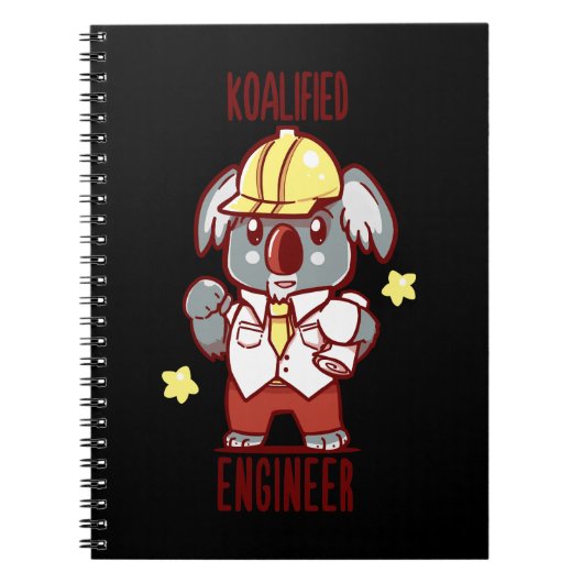 Koala Bear Koalified Engineer Koala Animal Pub Koa Notizblock (Vorderseite)