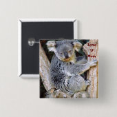 Koala Bear Liebe_ Button (Vorne & Hinten)
