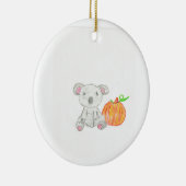 Koala Bear mit Pumpkin Keramik Ornament (Rechts)