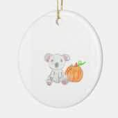 Koala Bear mit Pumpkin Keramik Ornament (Links)