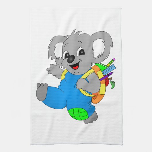 Koala Bear mit Rucksack Handtuch (Vertikal)