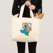 Koala Bear mit Rucksack Jumbo Stoffbeutel (Vorderseite (Produkt))