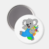 Koala Bear mit Rucksack Magnet (Vorderseite/Rückseite)