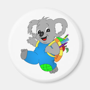 Koala Bear mit Rucksack Magnet