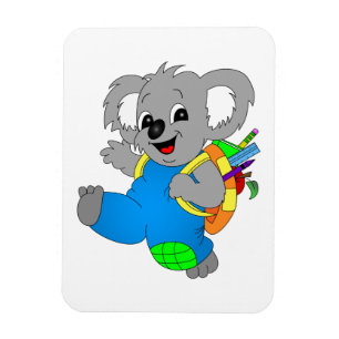 Koala Bear mit Rucksack Magnet