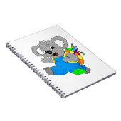 Koala Bear mit Rucksack Notizblock (Rechte Seite)