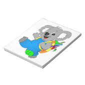 Koala Bear mit Rucksack Notizblock (Rotiert)