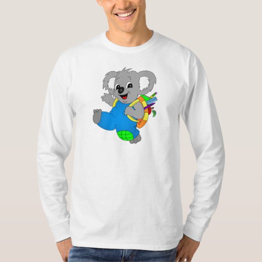 Koala Bear mit Rucksack T-Shirt (Vorderseite)