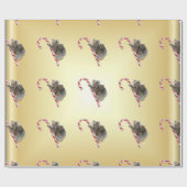 Koala Bear Mum and Joey Climbing Candy Cane Geschenkpapier (Flach)