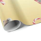 Koala Bear Mum and Joey Climbing Candy Cane Geschenkpapier (Rolleneckpunkt)