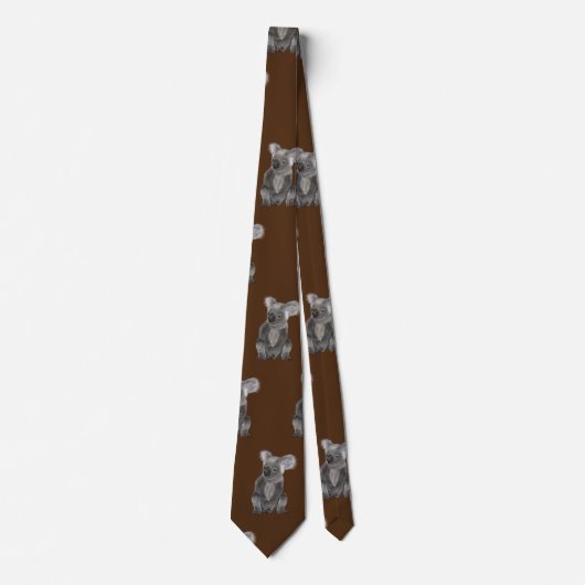 Koala Bear Neck Tie Krawatte (Vorderseite)