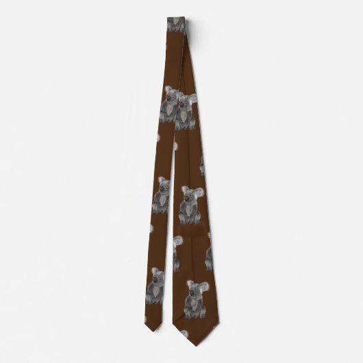 Koala Bear Neck Tie Krawatte (Rückseite)