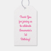 Koala Bear Niedlich Kid Birthday Party Geschenkanhänger (Rückseite)