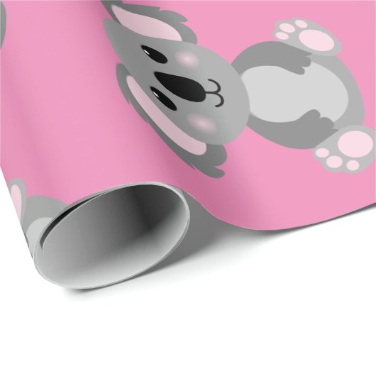 Koala Bear Niedlich Kid Birthday Party Geschenkpapier (Rolleneckpunkt)