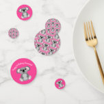Koala Bear Niedlich Kid Birthday Party Konfetti<br><div class="desc">Adorable kuschelige Koalabären mit rosa machen ein vollkommenes Geburtstagsthema,  für ein Mädchen,  einen Jungen oder ein Kind,  das diese niedlichen australischen Koalabären Lieben! Ideal für tierliebende Kinder! Auch perfekt für den ersten Geburtstag eines Babys!</div>