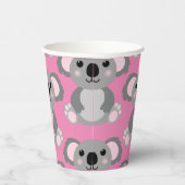 Koala Bear Niedlich Kid Birthday Party Paper Cups Pappbecher (Rechts)