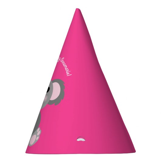 Koala Bear Niedlich Kid Birthday Party Partyhütchen (Rechts)