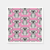 Koala Bear Niedlich Kid Birthday Party Serviette (Vorderseite)